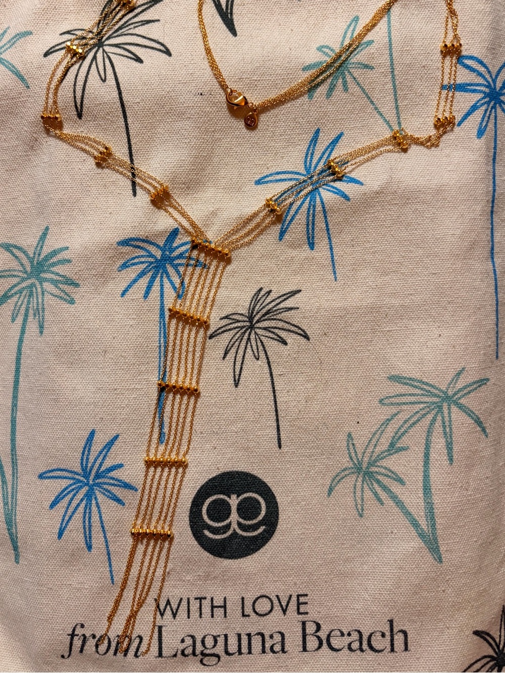 Gorjana Gold Multi-Strand Ladder Y Necklace